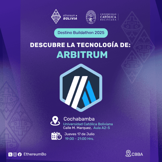 Imagen del evento Workshop: Descubre la tecnología de Arbitrum!