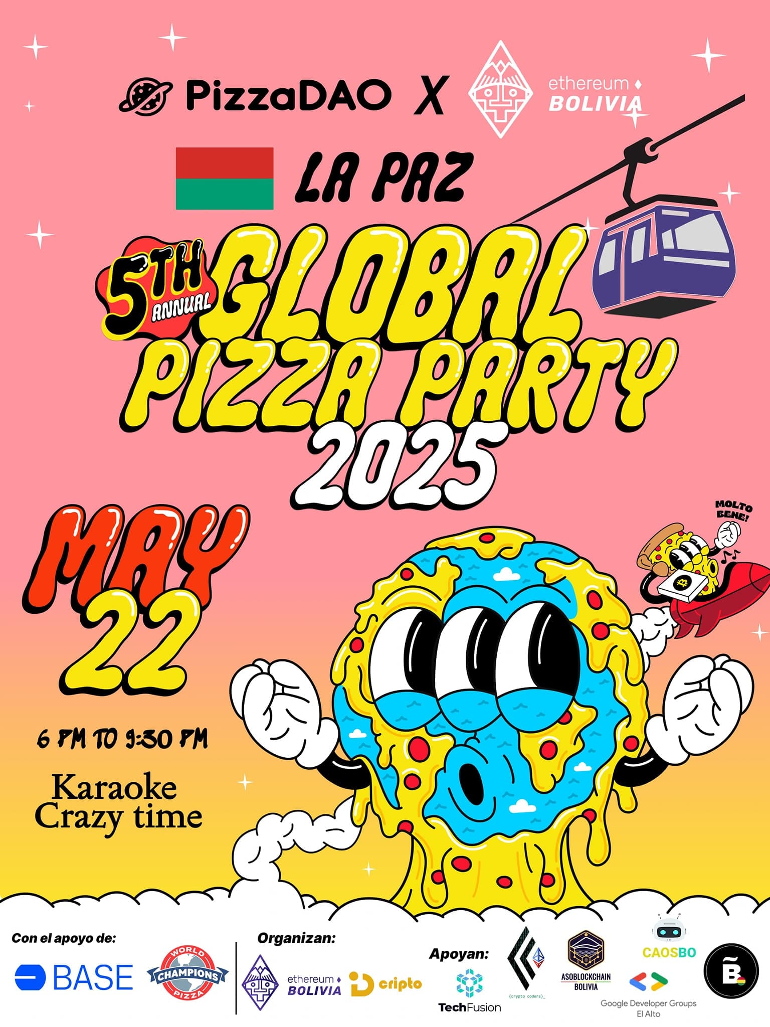 Imagen del evento Global Pizza Party La Paz